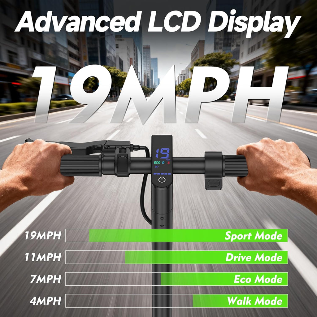 VOLPAM Electric Scooter, 500W/350W Strong Motor, Max 22/19 MPH Top Speed & 22/17 Miles Range, 10'/8.5' Foldable E Scooter with Smart APP, Cruise Control