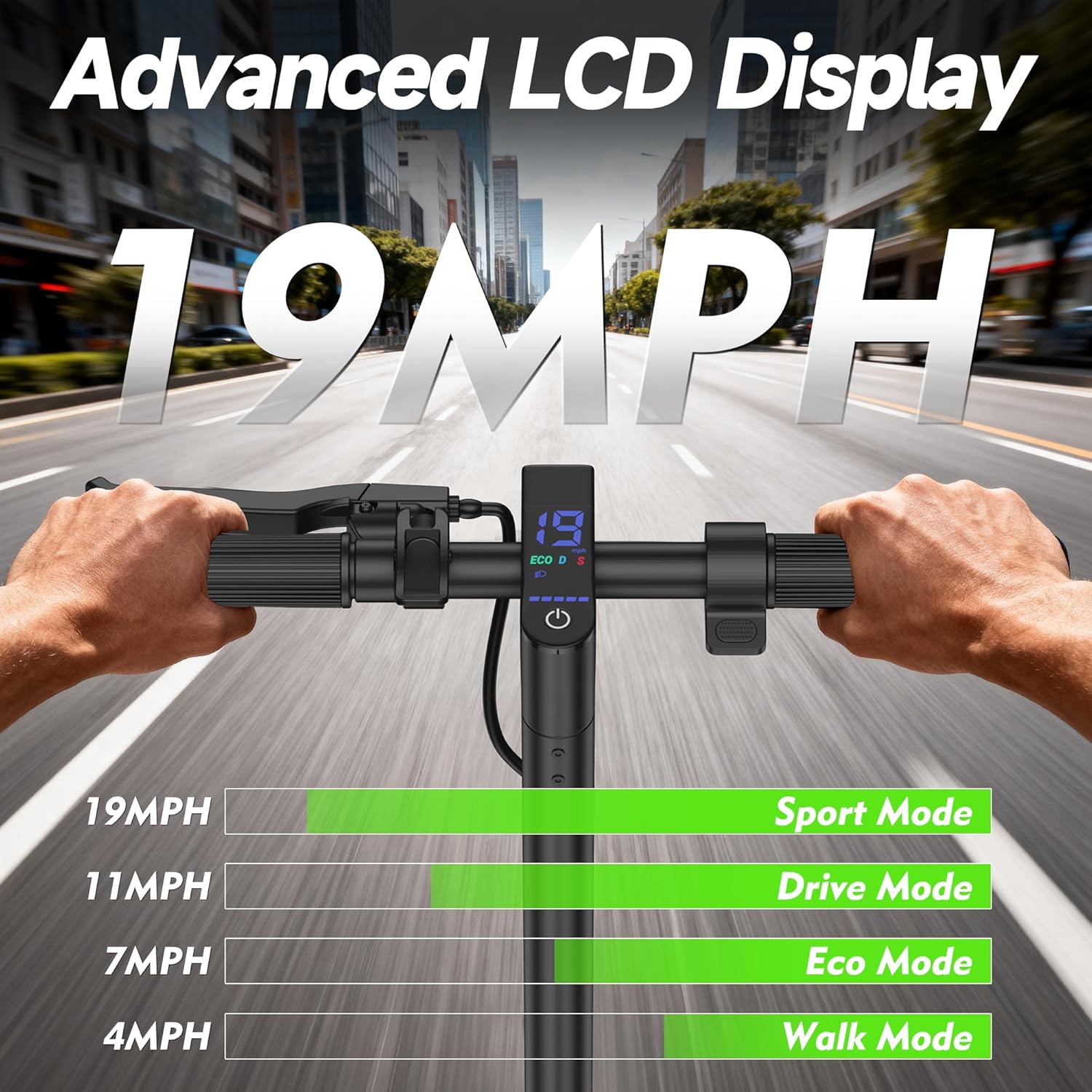 VOLPAM Electric Scooter, 500W/350W Strong Motor, Max 22/19 MPH Top Speed & 22/17 Miles Range, 10'/8.5' Foldable E Scooter with Smart APP, Cruise Control