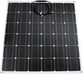 AIZYR Monocrystalline Flexible Solar Panel, 100W 18V Outdoor Portable Solar Panels Efficiency 24%-26% for Homes, RV, Boat, Uneven Surfaces