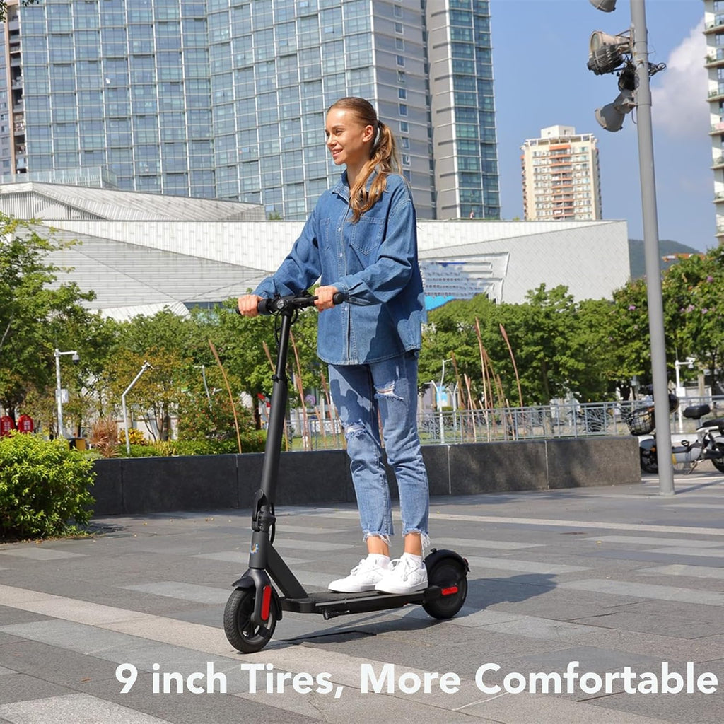 Caroma Electric Scooter Adults, 350W/500W Motor, Top Speed 20/25 Mph & 30 Miles Range, 8.5' Solid Tires, Cruise Control E Scooter for Adults