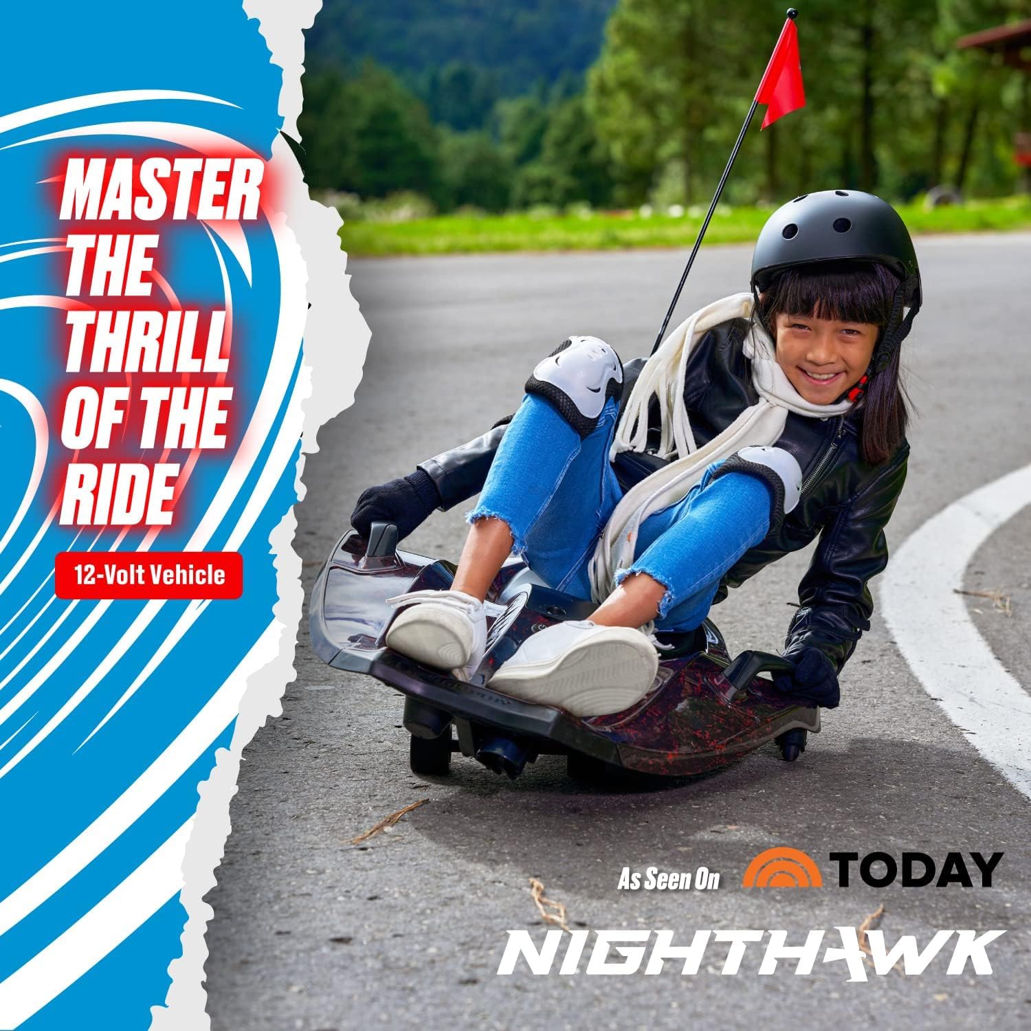 Rollplay Nighthawk Kids Electric Ride-On Toy, 12V 7AH Battery, 6.5 MPH, Ages 6+