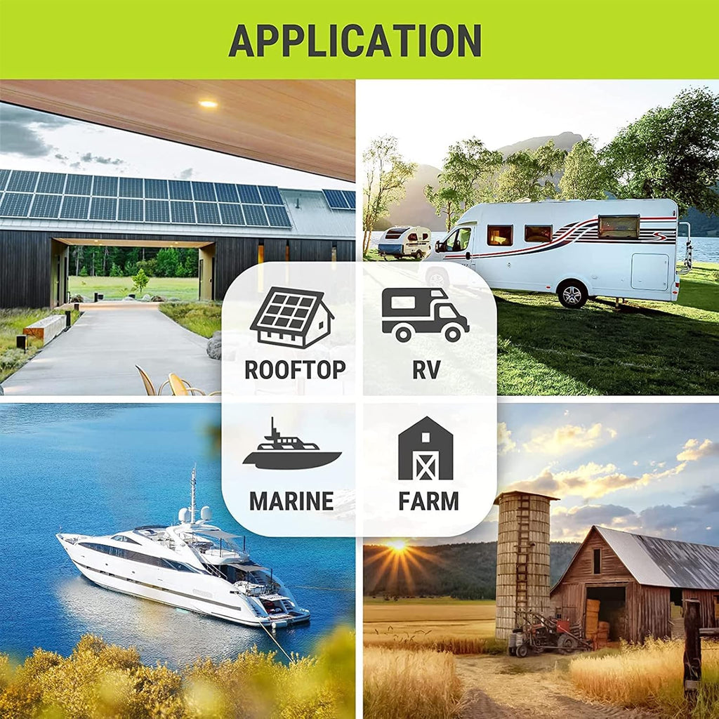 Flexible Solar Panel,100W Portable Solar Panel Monocrystalline Solar Panels Kit Photovoltaic Solar Battery Chargers for Car RV Boat Caravans
