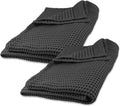 GILDEN TREE Waffle Bath Sheet Quick Dry Towel, Thin Luxury Bath Towels, 40x80 Large Bath Towels 2 Pack Bath Sheets, Modern Style (Faded Black)