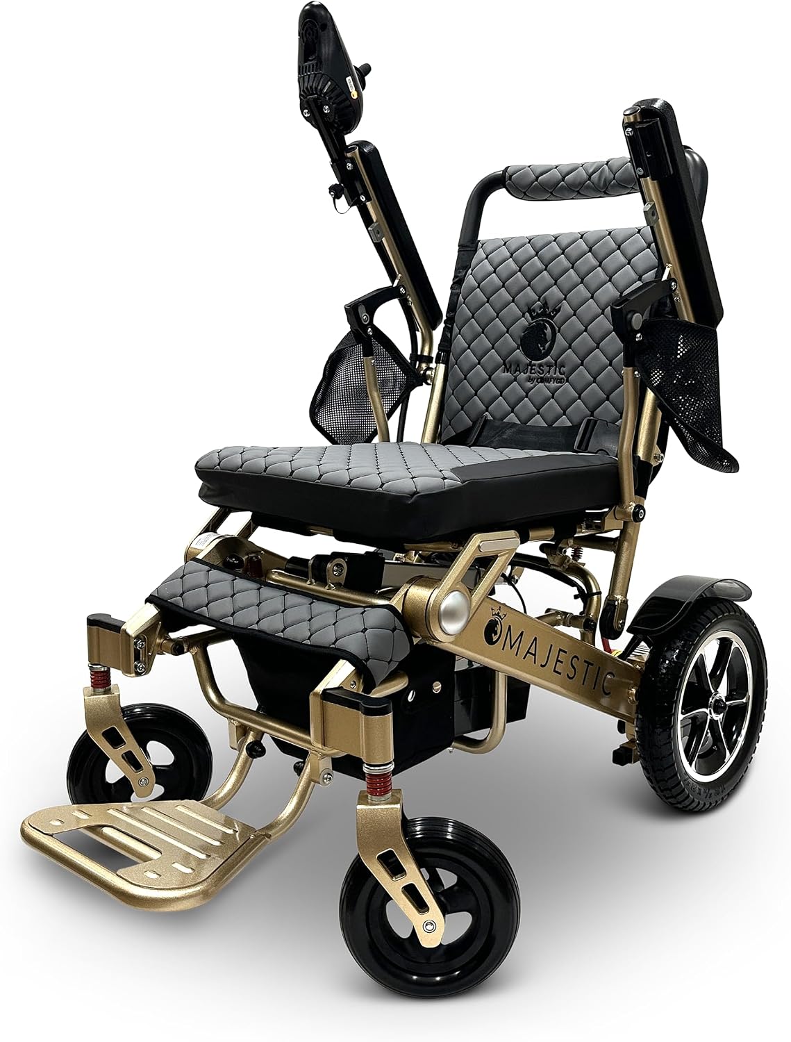 Electric Wheelchairs for Adults, 350 lbs Capacity, Up to 13 Miles Range, Lightweight Wheelchair for Seniors,Remote Controlled Wheel Chair, All Terrain, Airline and Cruise Approved, IQ-7000 by Majestic