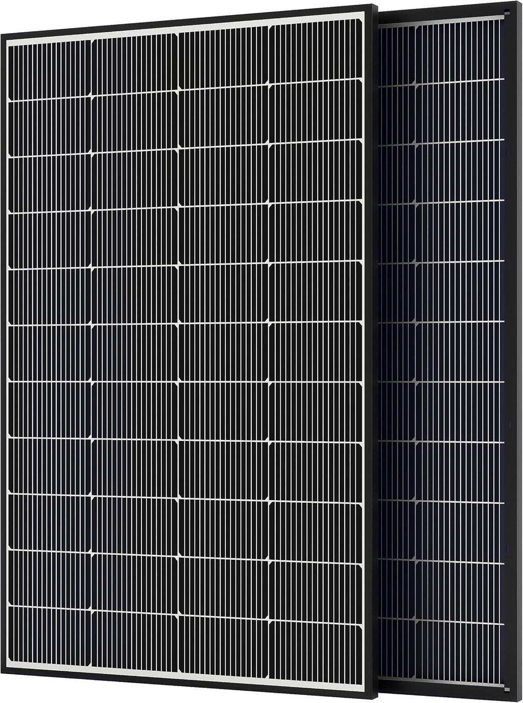 200W Bifacial Solar Panel, 400W N-Type 16BB Monocrystalline Solar Panel Kit, 25% High Efficiency, IP65 Waterproof, for RV Home Boat Marine Off-Grid Solar System[2Pcs 200W]