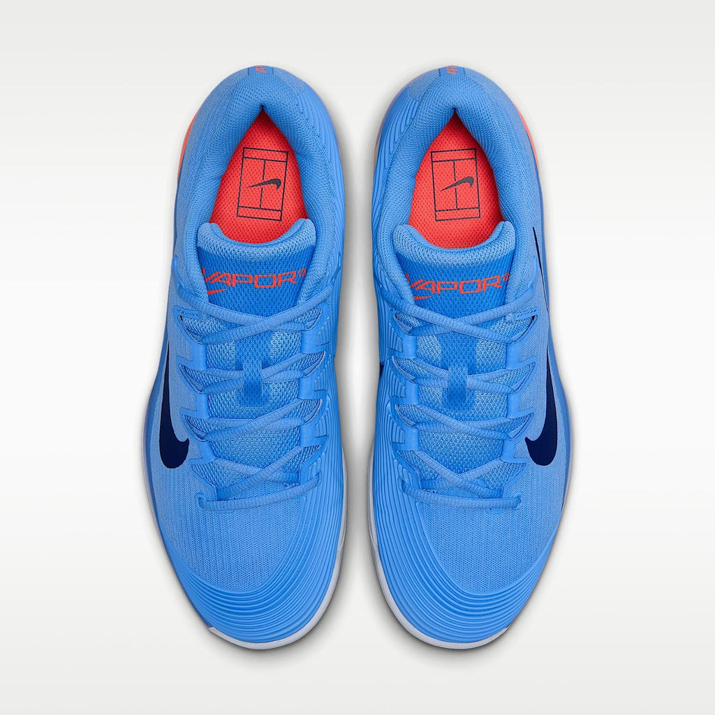 Nike Vapor 12 Men's Hard Court Tennis Shoes (University Blue/Hydrogen Blue/Hot Lava/Midnight Navy)