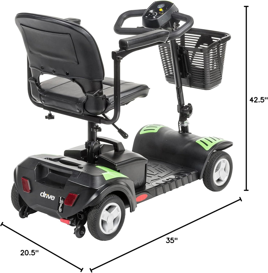 Drive Medical Drive Medical Scout Compact Travel Power Scooter, 4 Wheel