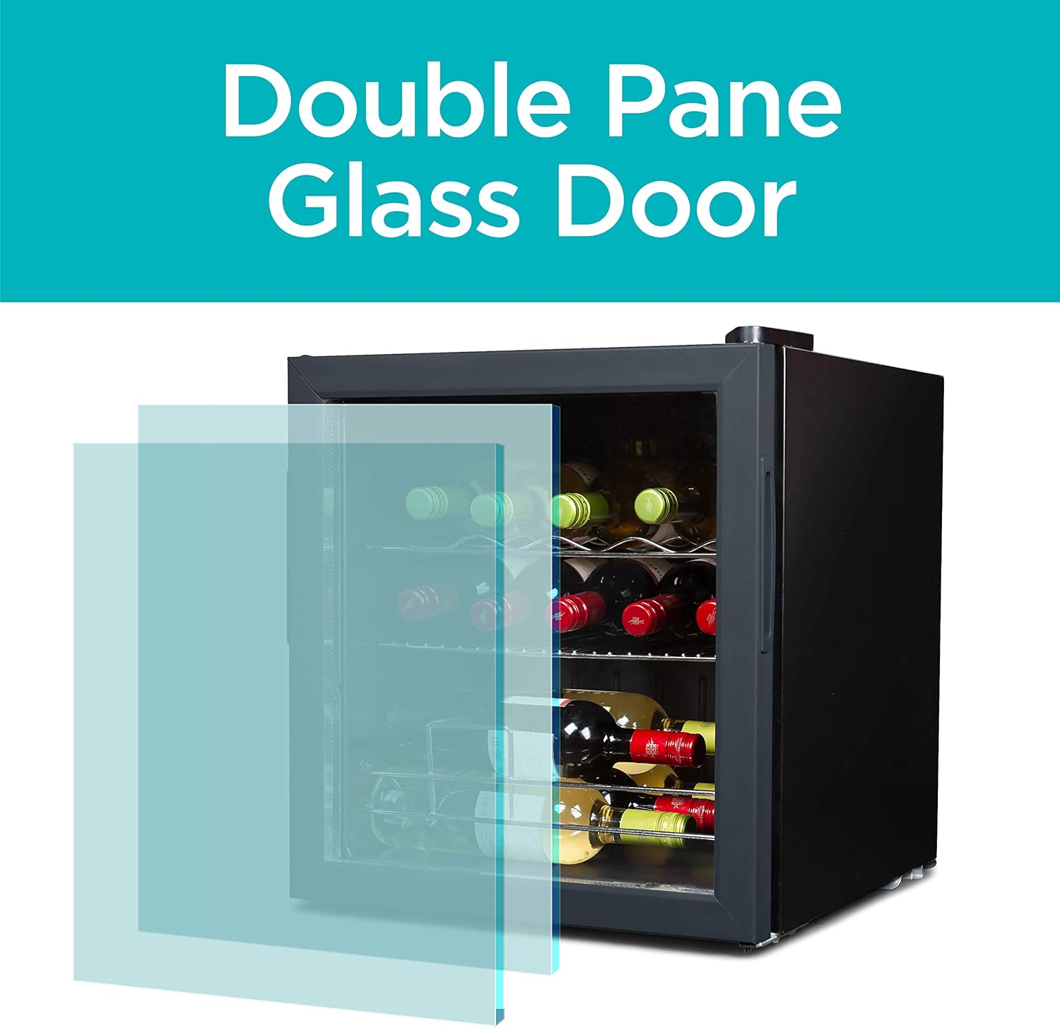 BLACK+DECKER 14-Bottle Wine Fridge and Oster Electric Wine Opener Kit