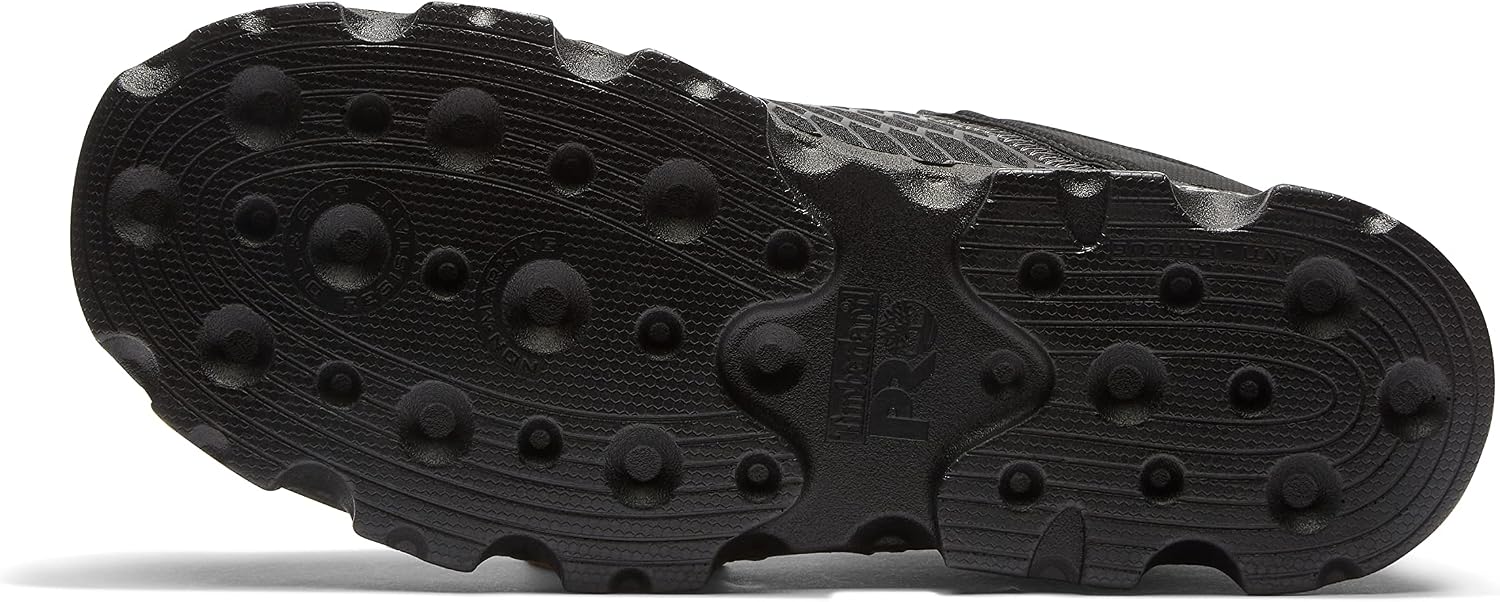 Timberland PRO Men's Powertrain Sport Alloy Safety Toe Industrial Athletic Work Shoe, Black/Grey-2024 New, 9 W