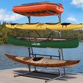 Takywep 4 Layers Kayak Storage Rack, Heavy Duty Metal Freestanding Outdoor Storage Rack for Canoe, Surfboard, Paddleboard and Skis Stand, Adjustable Hanger Kayak Rack for Garage, Easy to Assemble