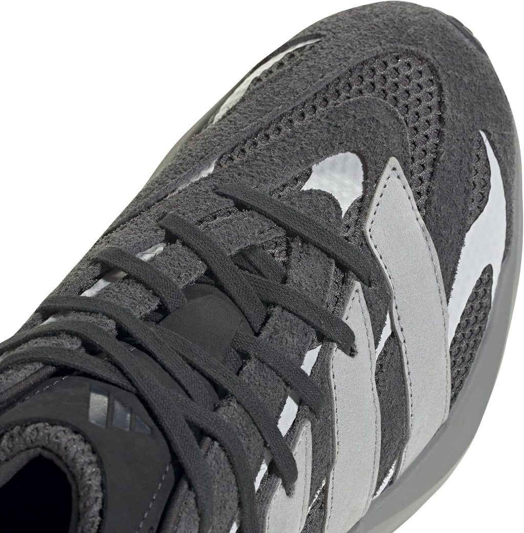 adidas Mens Lightblaze Lace Up Sneakers Shoes Casual - Grey, White