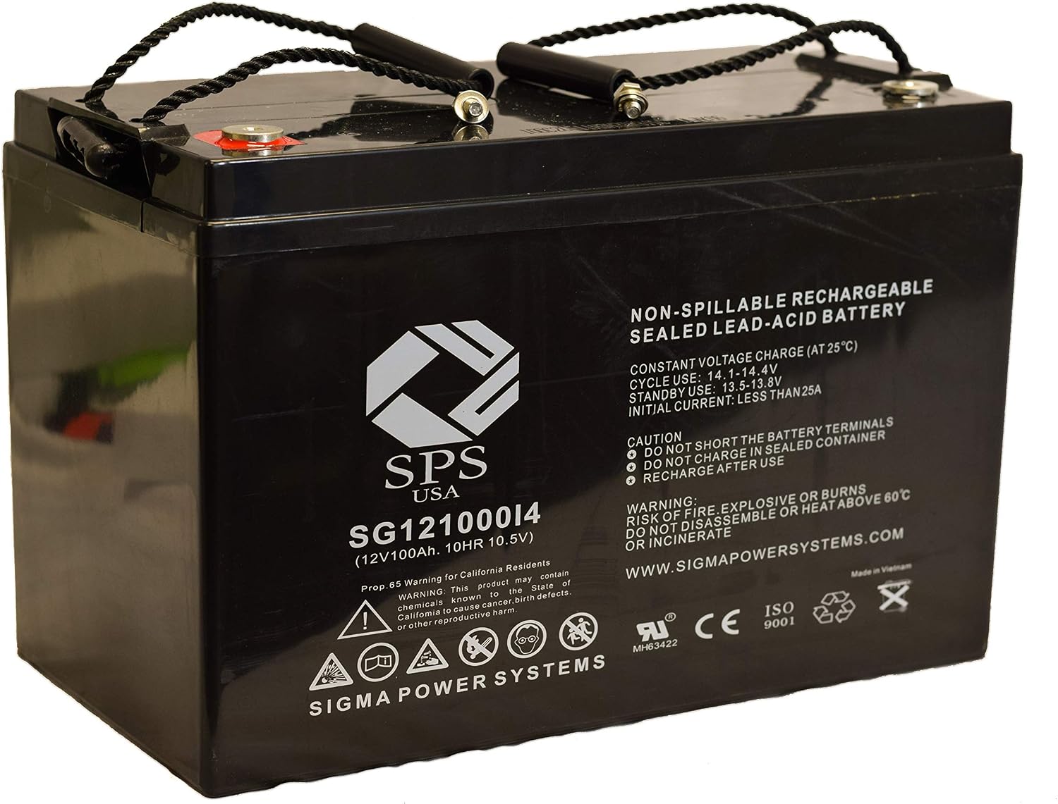 SPS Brand 12V 100Ah Replacement Battery for Patriot Solar 100W Portable Generator