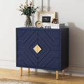 HLR Sideboard Storage Cabinet with 2 Doors, Accent Cabinet with Decorative Embossed Pattern Doors, Sideboard Buffet for Living Room, Kitchen, Dining Room, Hallway