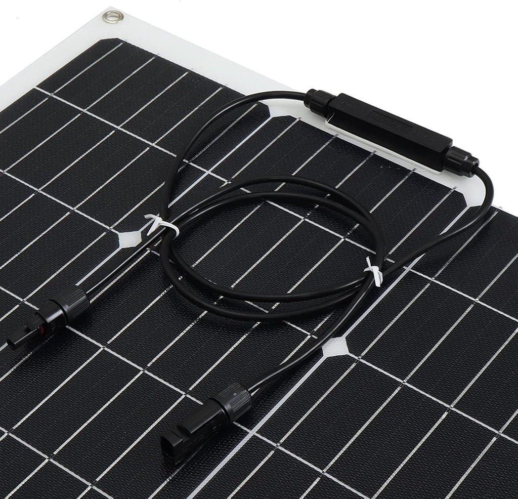AIZYR Flexible Solar Panel Kit Complete 100W ETFE Panel Solar Generator Kit Energy Charger for Home Camping Car System Power
