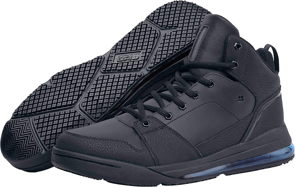 Shoes For Crews Men's Slip-Resistant High-Top Work Sneakers - Comfortable, Non-Slip Work Shoes for Men in Food Service, Healthcare, Retail - Tigon