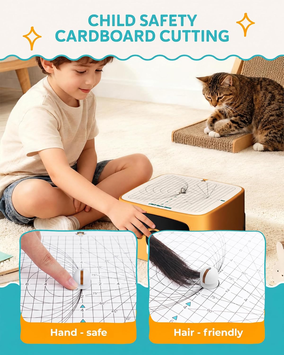 Kid-Safe Electric Cardboard Cutter for Ages 3+ | No Sharp Blades | STEM & STEAM Upcycling Tool | Safe for School Projects, DIY Building & Creative Maker Gifts for Boys & Girls