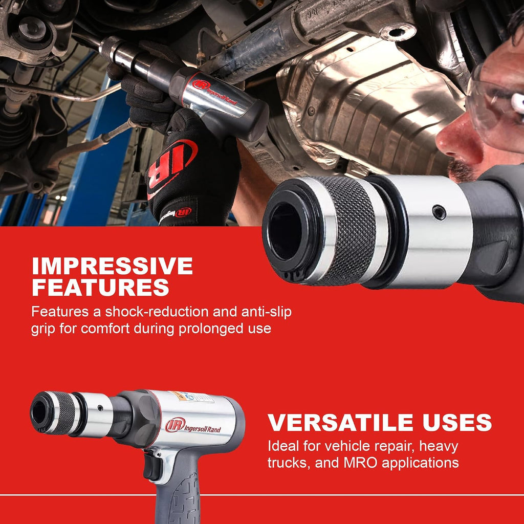 Ingersoll Rand 123MAX Vibration Reduced Air Hammer, 3,530 BPM, 2-5/8' Stroke, Round Shank