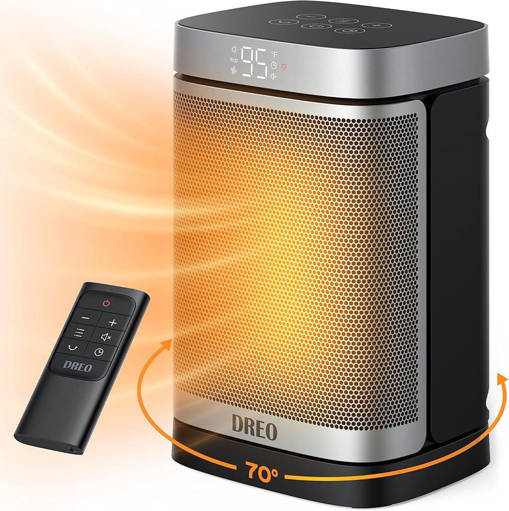 EUHOMY 12 Volt Car Refrigerator,38 Quart(35L) Car Fridge Electric Cooler APP Control & Dreo Space Heater Indoor, 1500W Portable Heaters for Indoor use with Remote