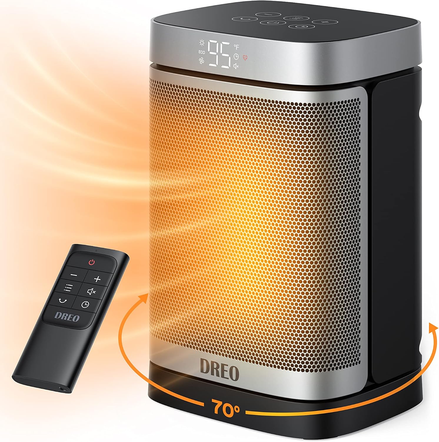 EUHOMY 12 Volt Car Refrigerator,38 Quart(35L) Car Fridge Electric Cooler APP Control & Dreo Space Heater Indoor, 1500W Portable Heaters for Indoor use with Remote