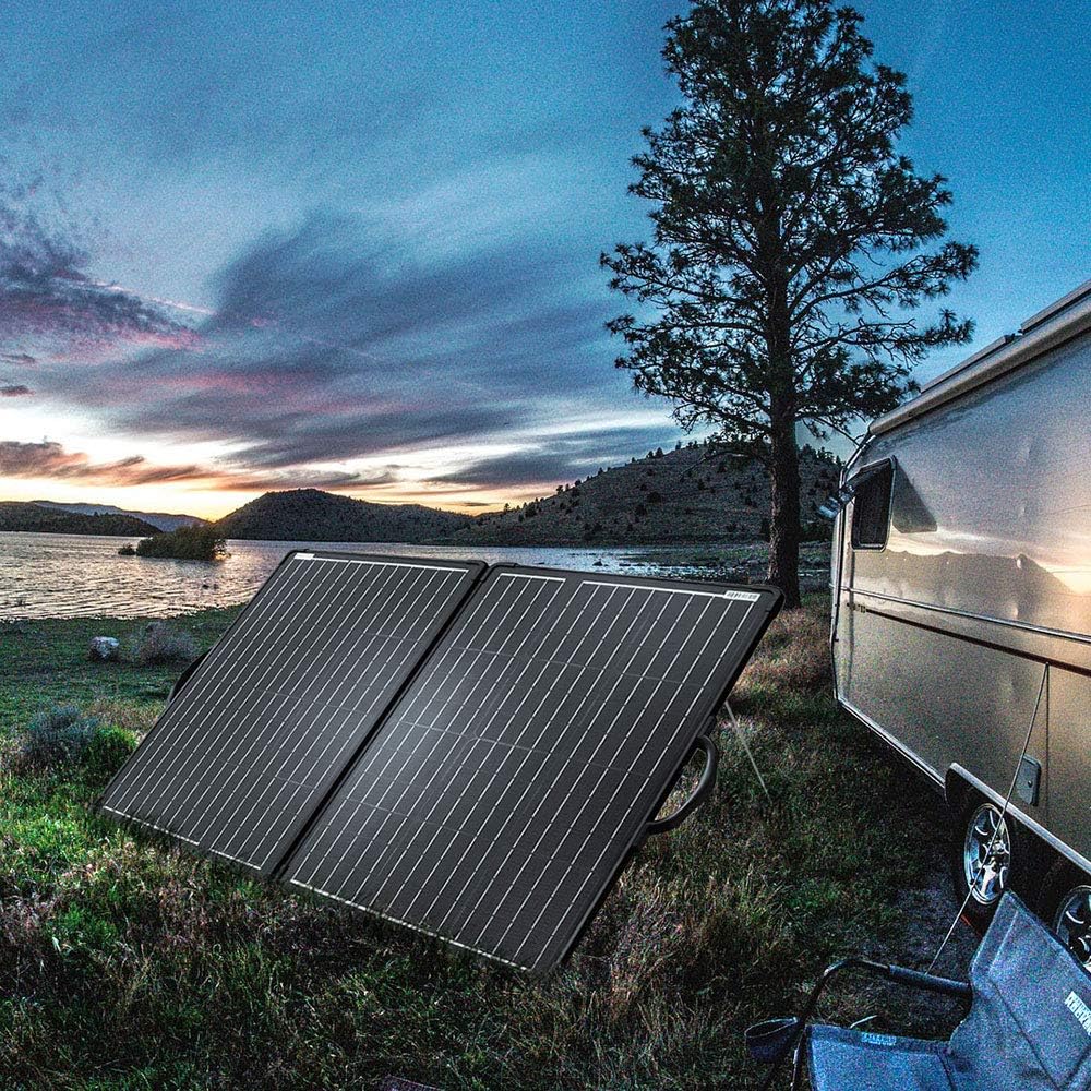 120W Lightweight Portable Solar Panel Kit with 20A 12/24V PWM Waterproof Charge Controller