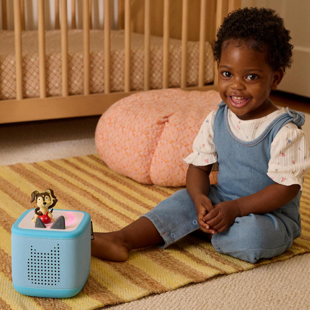 Toniebox 2 Audio Player Bundle for Kids 1+ with Playtime Puppy, Bedtime, Counting & Celebration Songs - Sky Blue