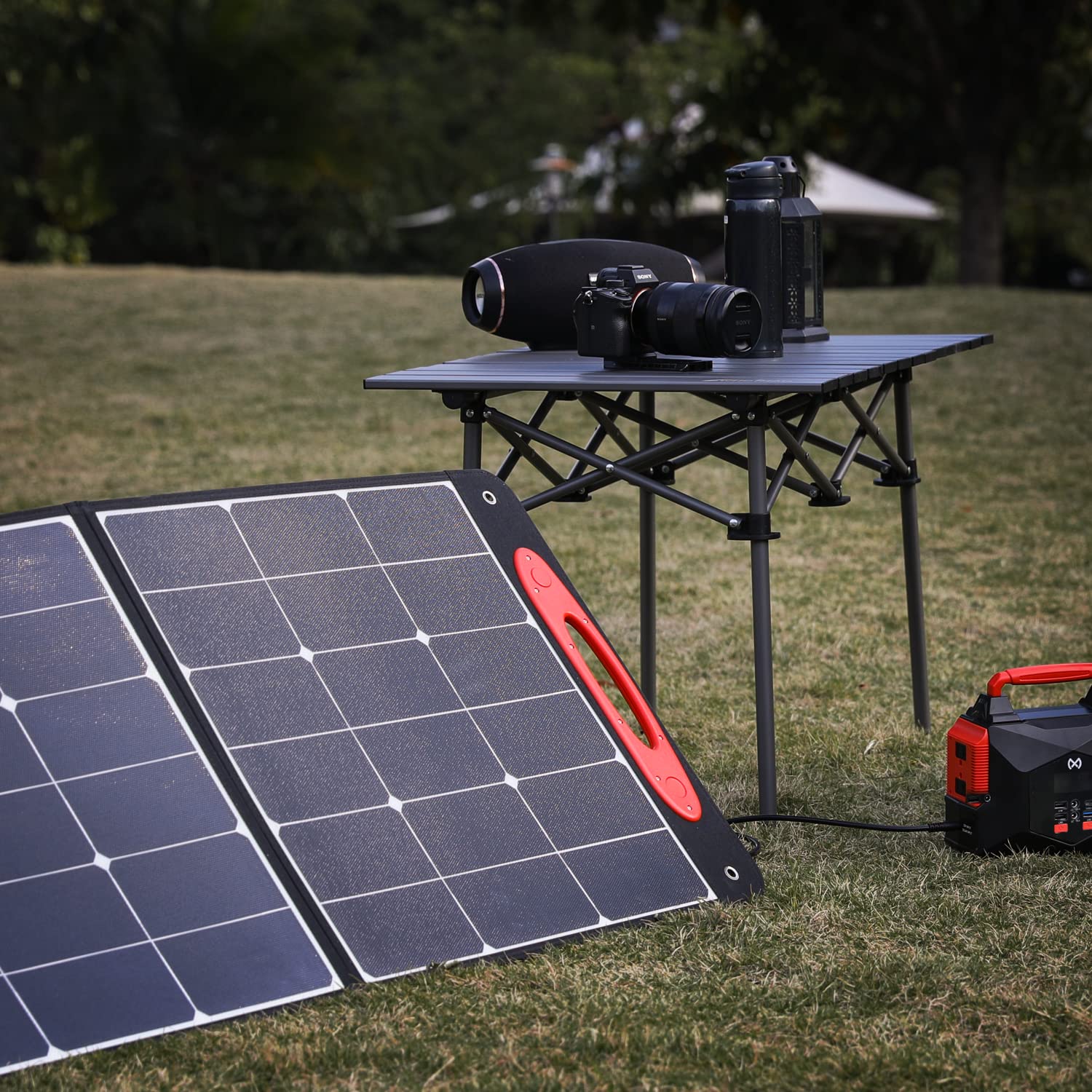 MoNiBloom 100 Watt Solar Panels 24V Monocrystalline Solar Panel High-Efficiency Solar Module with USB 3.0 and USB C for Home Battery Charging Farm Trailer Camper Marine Off Grid System