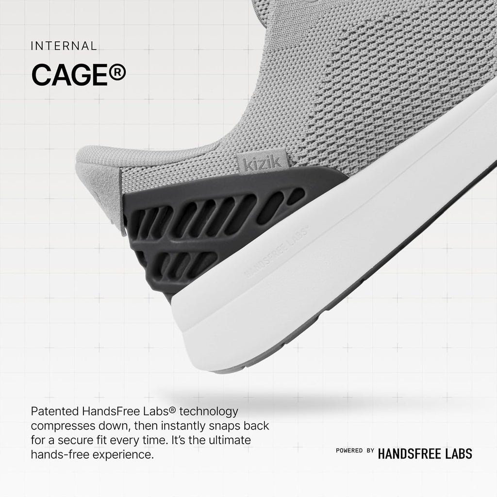 Kizik Lima 2 Slip On Shoes for Men: Comfortable All-Day for Walking, Gym, or Casual Wear, Wide Toe Box Available, Slip in & Stand Out, Hands Free