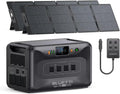 BLUETTI Apex 300 Solar Generator with 2 200W Solar Panels & Hub D1, 2764.8Wh LFP Battery Backup with 6 3840W AC Outlets, RV-Optimized DC Ports (50A Anderson), Ideal for Camping and RV Life