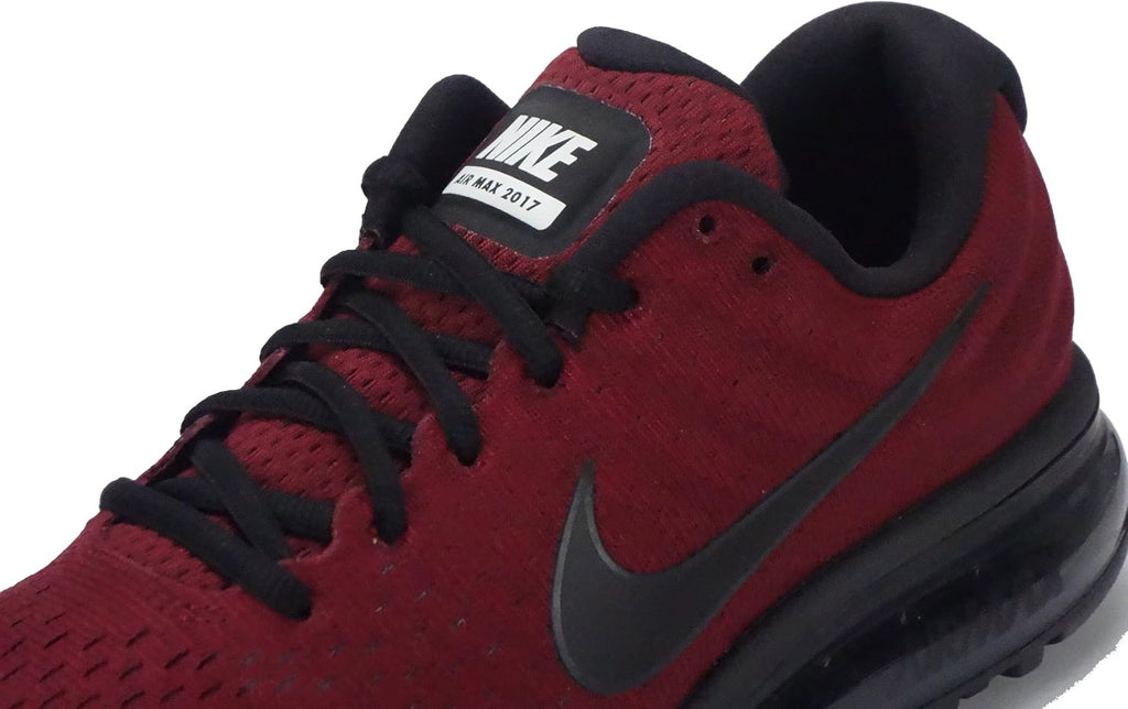 Nike Mens Air Max 2017 Low Top Lace Up Running Sneaker (9, Team Red/Black-Dark Grey)