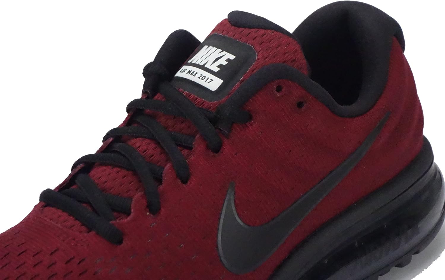 Nike Mens Air Max 2017 Low Top Lace Up Running Sneaker (9, Team Red/Black-Dark Grey)