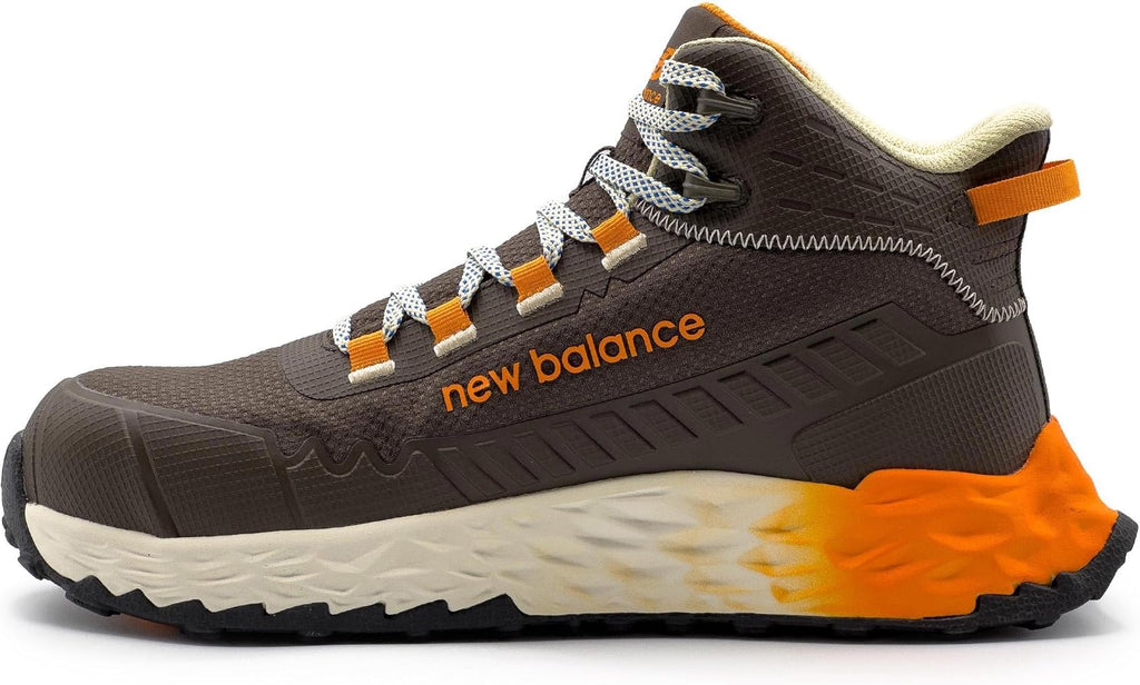 New Balance Fresh Foam Cremorne Composite Toe Safety Shoes for Men - Non Slip, Electrical Hazard - Black/Grey, Mid