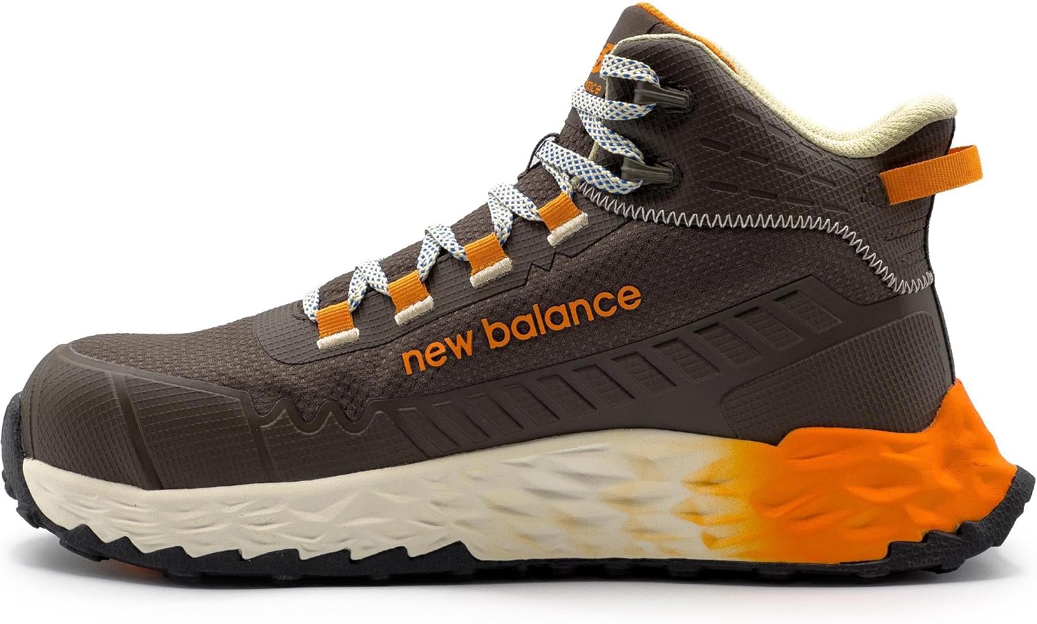 New Balance Fresh Foam Cremorne Composite Toe Safety Shoes for Men - Non Slip, Electrical Hazard - Black/Grey, Mid