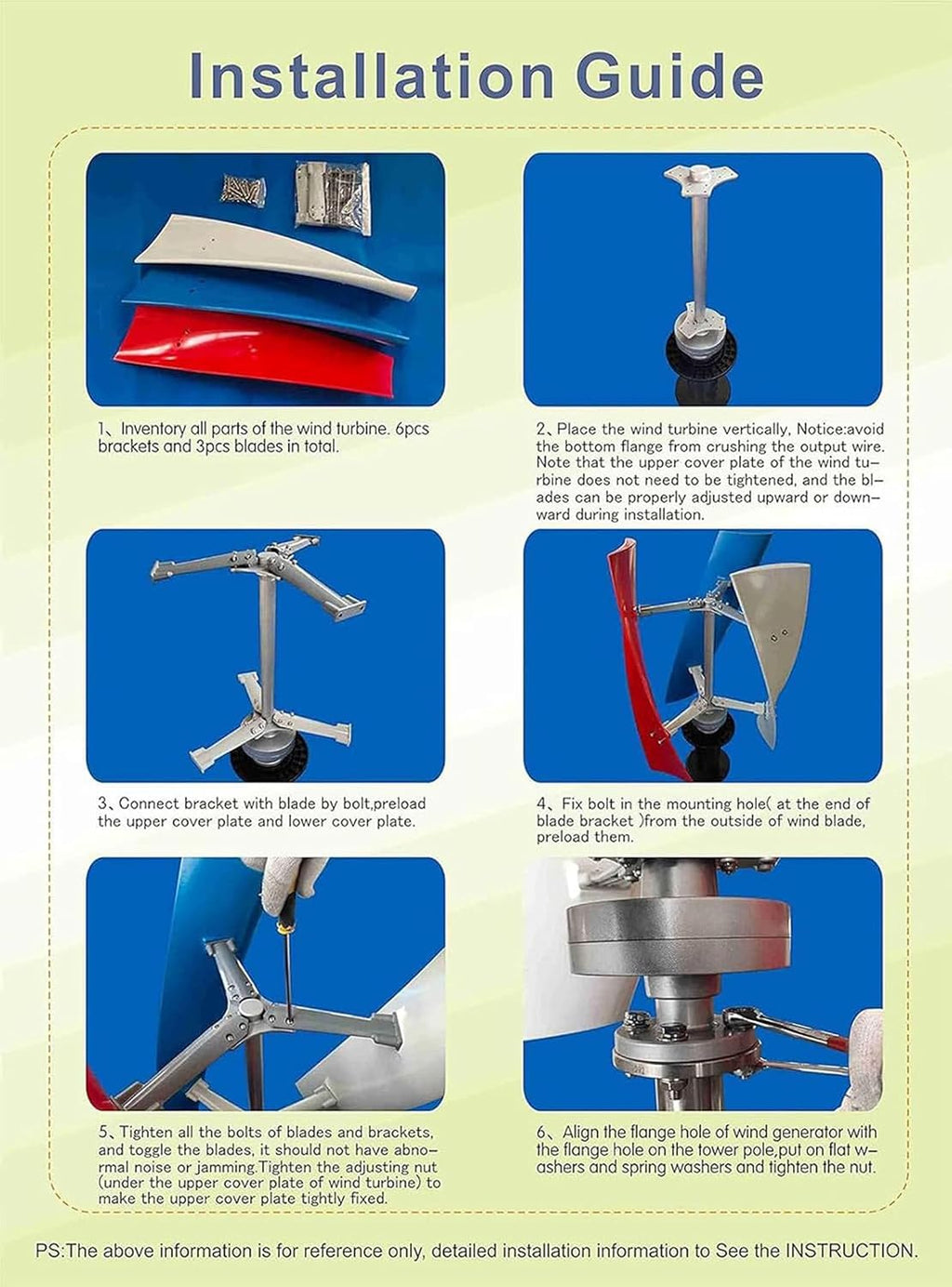 3000W Vertical Wind Turbine Generator Kit with MPPT Controller - 12V/24V/48V Home Energy Producer Equipment for Sustainable Power Solutions