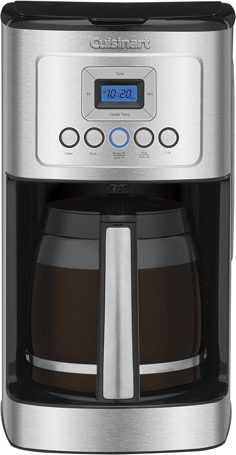 Cuisinart 14-Cup Coffee Maker, Can Opener & Mug Bundle - Automatic Brewer with Glass Carafe, Single-Touch Electric Opener, and 2 12 oz Mugs