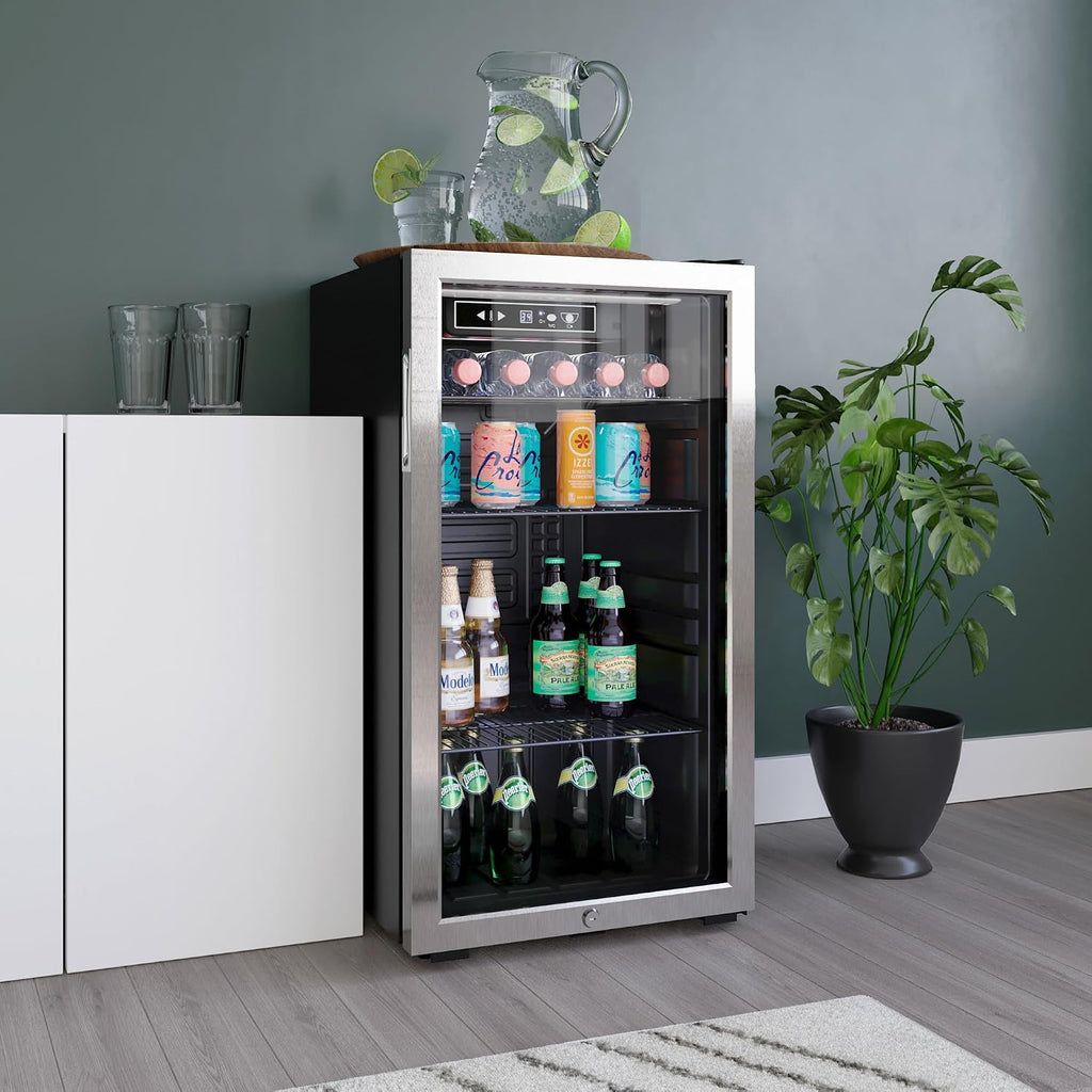 EdgeStar BWC121SSLT 18 Inch Wide 80 Can Capacity Ultra Low Temp Beverage Center