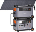 OSCAL 6000W(9000W Peak) Portable Solar Power Station with 1 * 500W Solar Panels, 3600Wh LiFePO4 Battery with 3600Wh Expansion Battery Pack, 2400W Solar Charging Generator for Camping, Home, Emergency