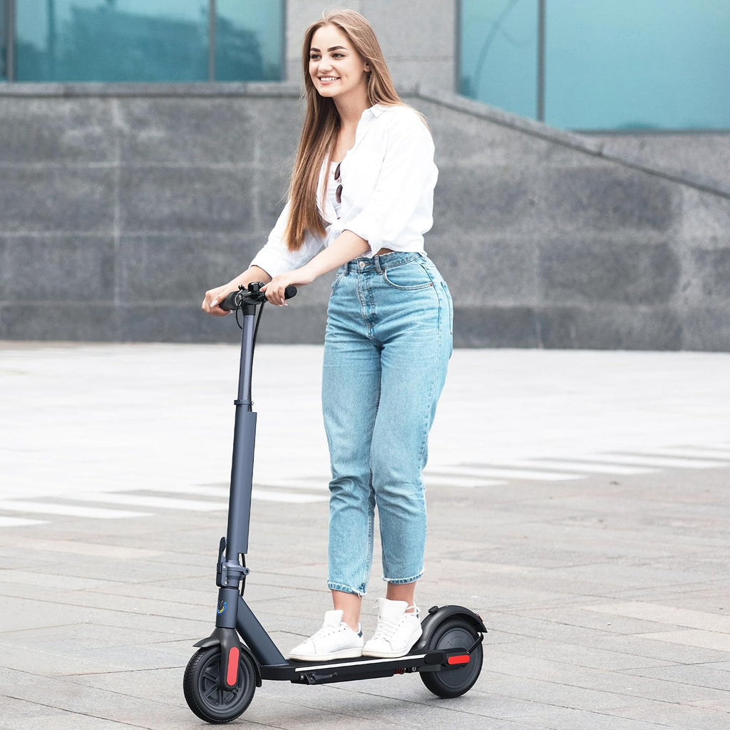 Caroma Electric Scooter Adults, 350W/500W Motor, Top Speed 20/25 Mph & 30 Miles Range, 8.5' Solid Tires, Cruise Control E Scooter for Adults