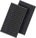 300W Bifacial Solar Panel, 600W N-Type 16BB Monocrystalline Solar Panel Kit, 25% High Efficiency, IP65 Waterproof, for RV Home Boat Marine Off-Grid Solar System[2Pcs 300W]
