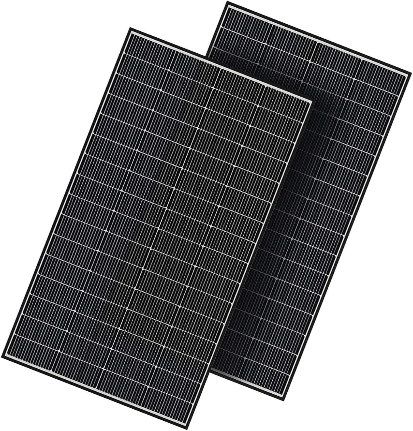 300W Bifacial Solar Panel, 600W N-Type 16BB Monocrystalline Solar Panel Kit, 25% High Efficiency, IP65 Waterproof, for RV Home Boat Marine Off-Grid Solar System[2Pcs 300W]