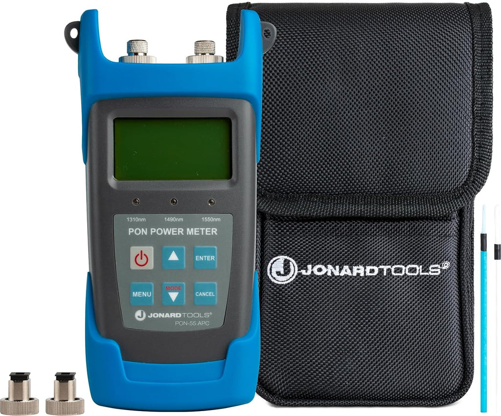 Jonard Tools PON-55 Passive Optical Network Power Meter (-35 to +15 dBm) for BPON/EPON/GPON, APC Version