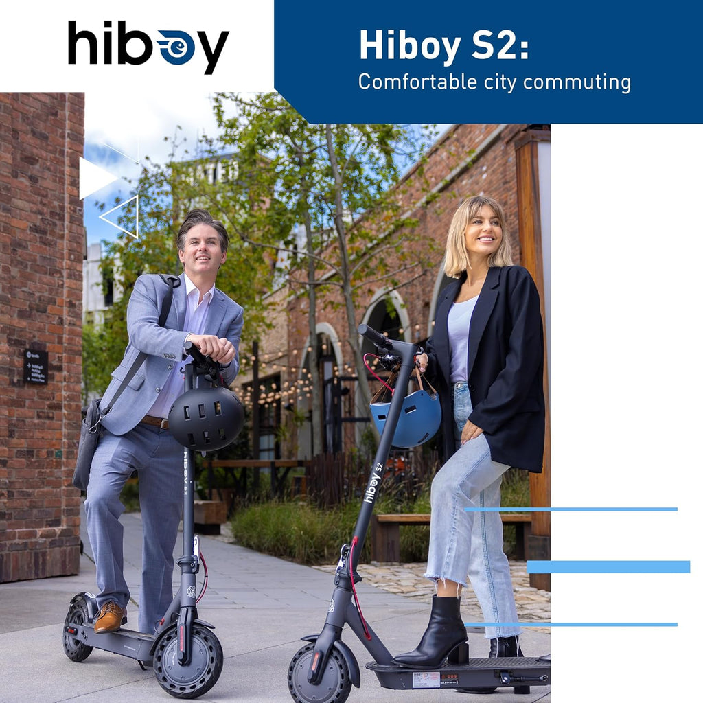 Hiboy S2/S2 MAX Electric Scooter, 350/500W Motor, 8.5/10' Tires, 17/40.4 Miles Range E Scooter, 19 Mph Folding Commuter Electric Scooter for Adults
