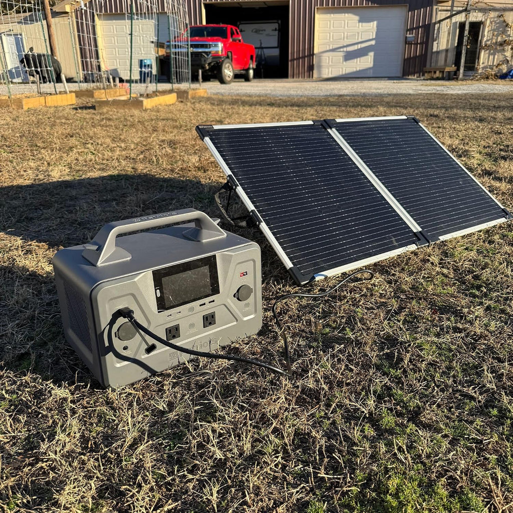 4Patriots Patriot Power Generator 1200 Portable Solar Power Bank, Silent, Fume-Free Solar Generator
