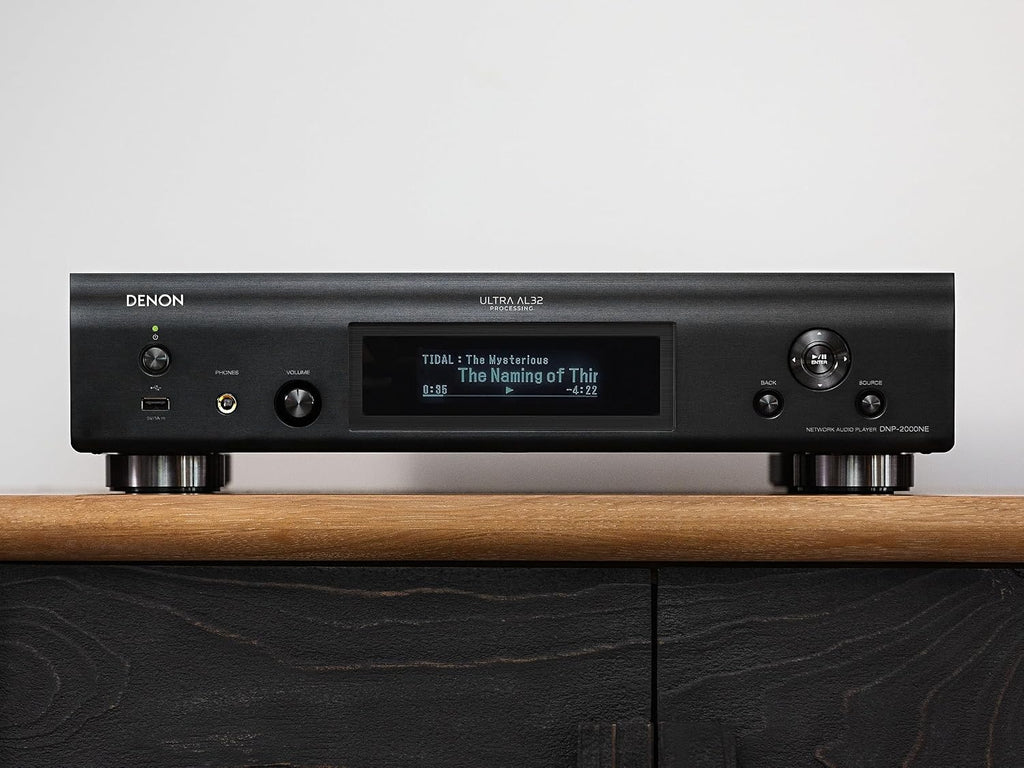 Denon DNP-2000NE Digital Audio Player, Wireless Multi-Room Audio, Ultra AL32 Processing, HEOS Built-in, Quad DAC Configuration, Supports AirPlay 2, Alexa, & Siri Voice Control, Black