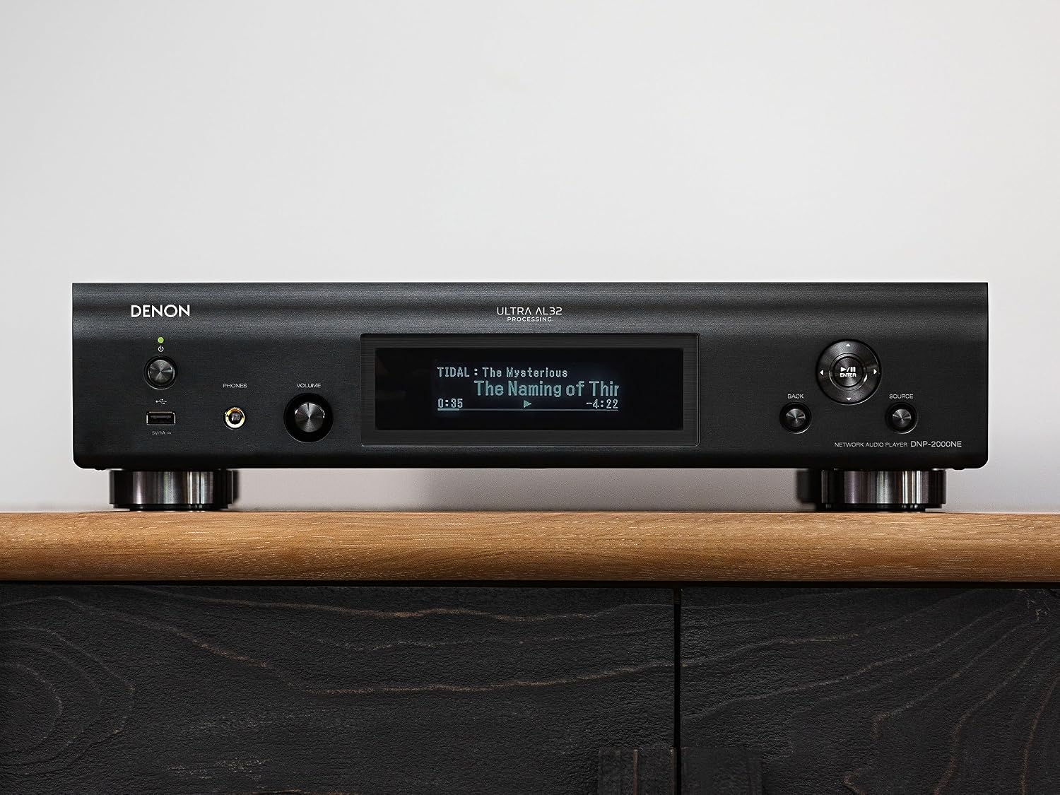Denon DNP-2000NE Digital Audio Player, Wireless Multi-Room Audio, Ultra AL32 Processing, HEOS Built-in, Quad DAC Configuration, Supports AirPlay 2, Alexa, & Siri Voice Control, Black