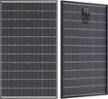 200W Bifacial Solar Panel, N-Type 16BB Monocrystalline Solar Panel, 25% High Efficiency, IP65 Waterproof, for RV Home Boat Marine Off-Grid Solar System