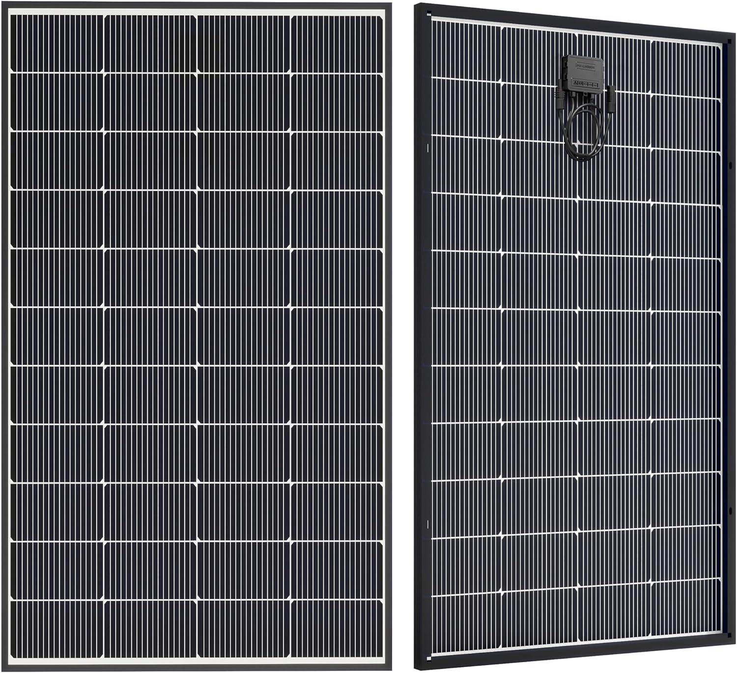 200W Bifacial Solar Panel, N-Type 16BB Monocrystalline Solar Panel, 25% High Efficiency, IP65 Waterproof, for RV Home Boat Marine Off-Grid Solar System