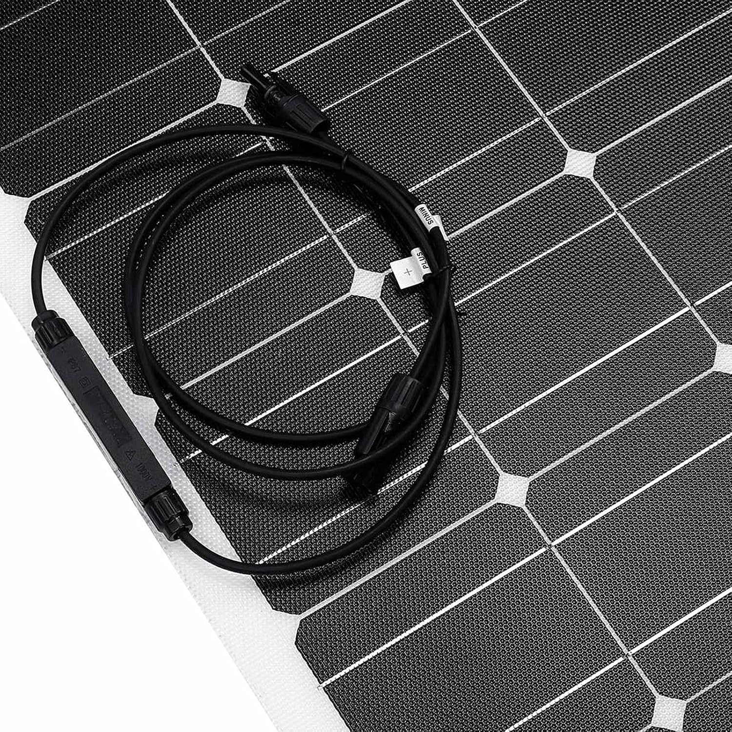 AIZYR Monocrystalline Flexible Solar Panel, 100W 18V Outdoor Portable Solar Panels Efficiency 24%-26% for Homes, RV, Boat, Uneven Surfaces