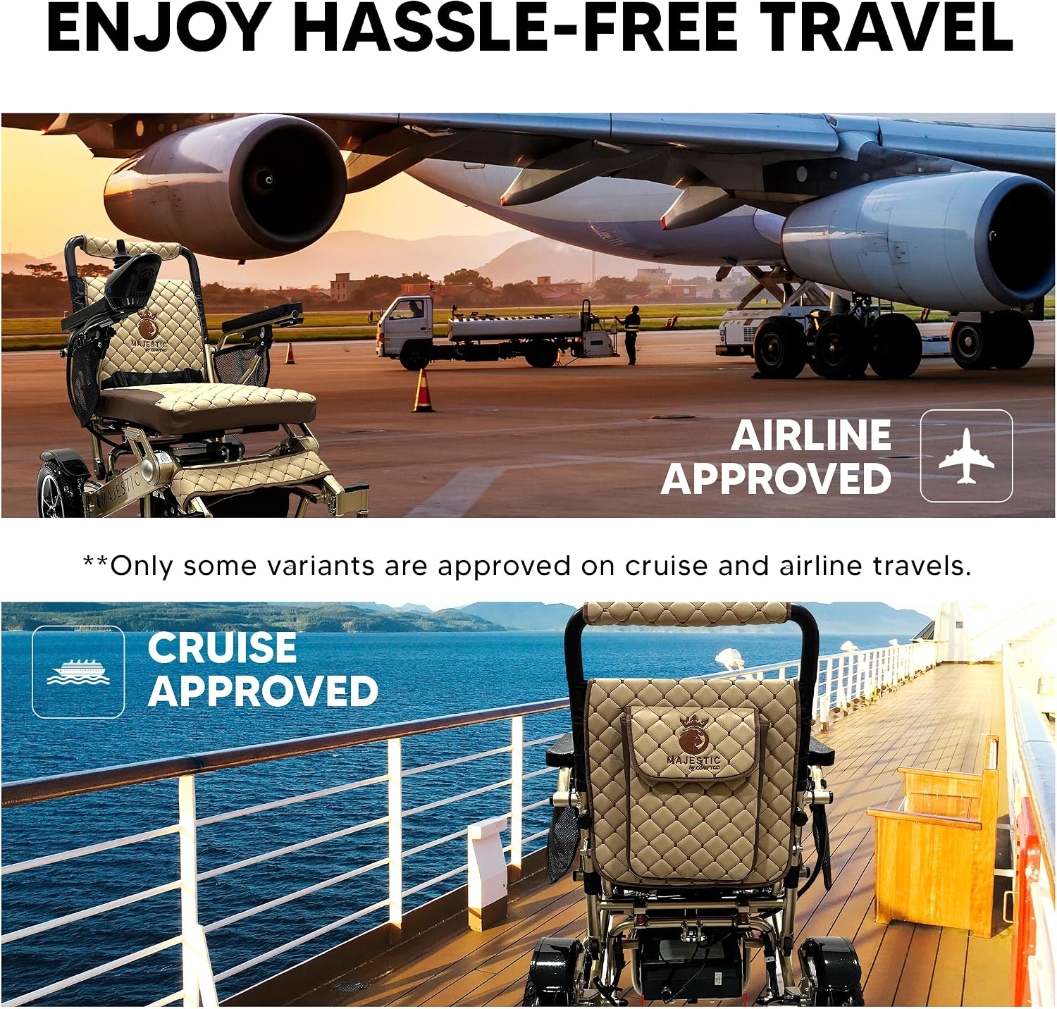 Electric Wheelchairs for Adults, 350 lbs Capacity, Up to 13 Miles Range, Lightweight Wheelchair for Seniors,Remote Controlled Wheel Chair, All Terrain, Airline and Cruise Approved, IQ-7000 by Majestic