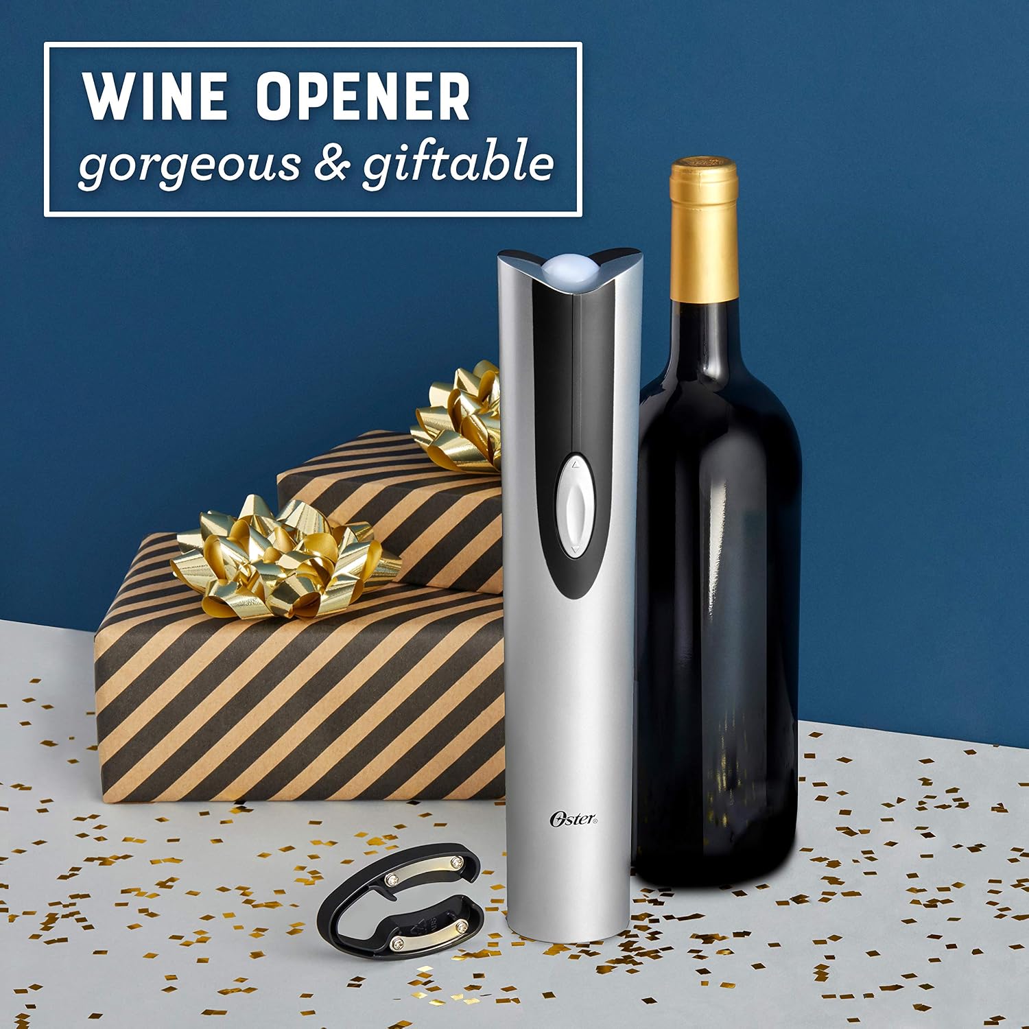 BLACK+DECKER 14-Bottle Wine Fridge and Oster Electric Wine Opener Kit