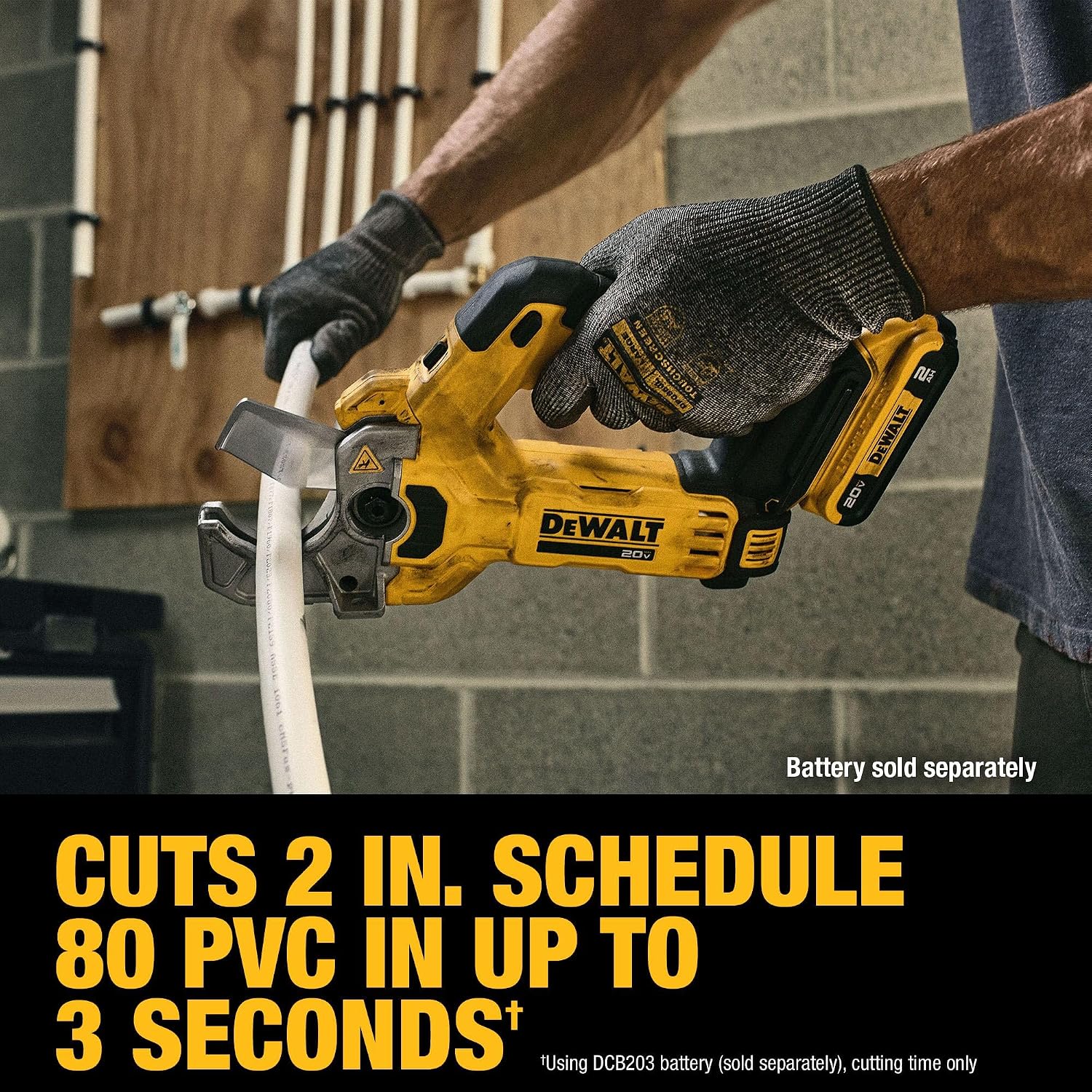 DEWALT 20V MAX Plastic Tubing Cutter, Bare Tool Only (DCE180B)